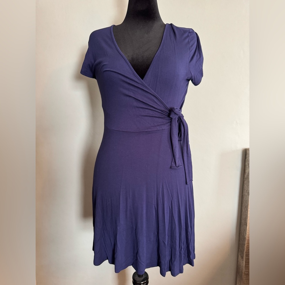 Rolla Coster Blue Faux Wrap Dress - NWT - Size Large
